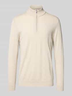 Profuomo Wollen pullover met schipperskraag