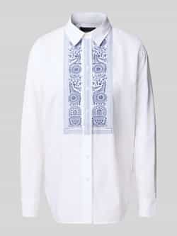 Lauren Ralph Lauren Relaxed fit overhemdblouse van puur katoen model 'Vivancio'