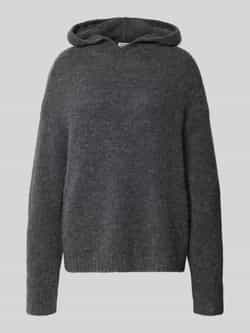 Marc O'Polo Relaxed fit hoodie van scheerwolmix