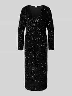 Vila Midi-jurk met V-hals model 'FAITH'