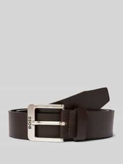 Hugo Boss Luxe Leren Riem Collectie Lente Zomer Brown Heren