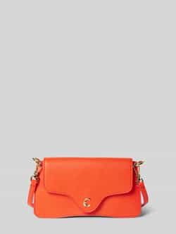 Coccinelle Crossbodytas van leer met labeldetail