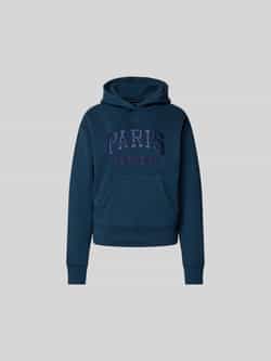 Regular fit hoodie met logostitching