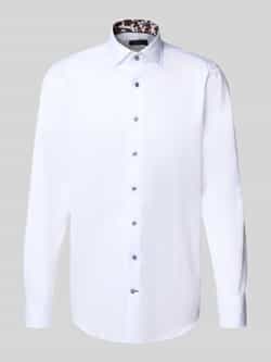 OLYMP SIGNATURE SLIM FIT Slim fit vrijetijdsoverhemd met kentkraag model 'Savio'