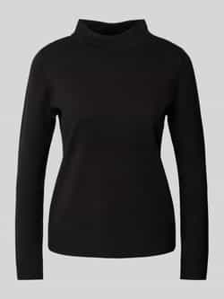 Betty Barclay Gebreide pullover van viscosemix met opstaande kraag