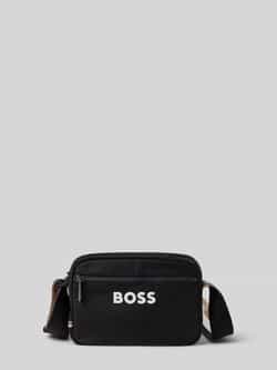 Boss Schoudertas met rubberen labelprint model 'CATCH 3.0'