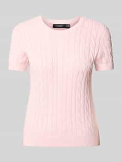 Lauren Ralph Lauren Gebreide pullover in design met korte mouwen