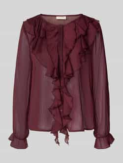FREE QUENT Regular fit blouse met ruches model 'Ditte'