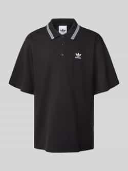 adidas Originals Loose fit poloshirt met labelstitching