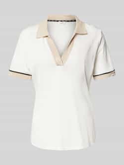 Liu Jo White Poloshirt met labeldetail