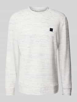 Tom Tailor Regular fit sweatshirt van katoenmix in gemêleerde look