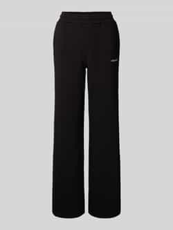 Pegador Wide fit sweatpants met logostitching model 'Anni'