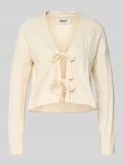 Only Regular fit gebreid jack van viscosemix model 'FIA'