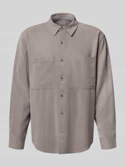 CK Calvin Klein Relaxed fit vrijetijdsoverhemd van lyocell met labelstitching