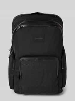 Calvin Klein Zwarte heren rugzak met laptopvak Black Heren