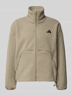 Adidas Sportswear Fleecejack met labelstitching