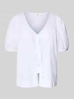 S.Oliver RED LABEL Regular fit katoenen blouse met V-hals