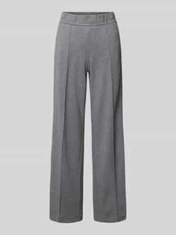 ROSNER Wide leg stoffen broek met elastische band model 'May'
