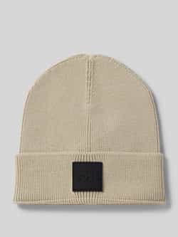 Boss Beanie met labeldetail model 'Foxxy'