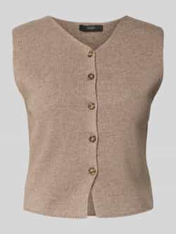Oui Gebreid gilet met V-hals