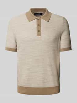 Marc O'Polo Regular fit poloshirt met ribboorden