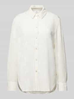 S.Oliver BLACK LABEL Blouse met lange mouwen en etskanteffect