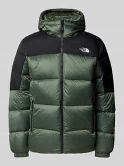 The North Face Gewatteerd jack met labelstitching