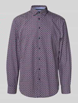 Christian Berg Men Vrijetijdsoverhemd met knoopsluiting