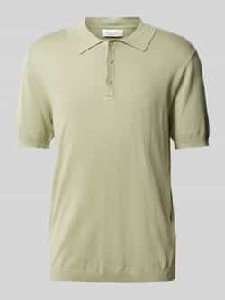 Casual friday Slim fit poloshirt met ribboorden model 'KARLO'