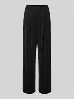 Kaffe Zwarte Glitter Jersey Broek Black Dames
