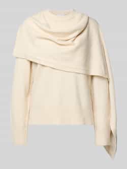 Jake*s Collection Gebreide pullover met sjaal