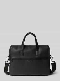Calvin Klein Zwarte Rits Schouder Handtas Eenvoudige Stijl Black Heren