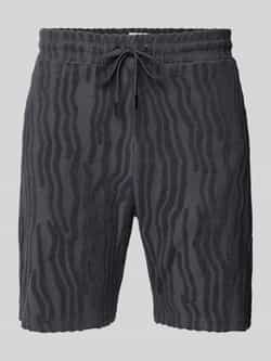 Scotch & Soda Regular fit sweatshorts met structuurmotief