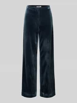 MbyM Wide leg stoffen broek in fluweellook model 'Kelita'