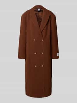 Karo Kauer Oversized lange jas met reverskraag