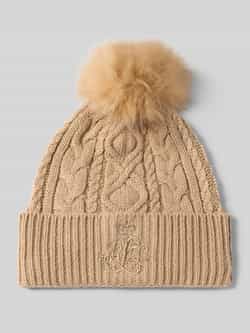 Lauren Ralph Lauren Gebreide muts met pompom