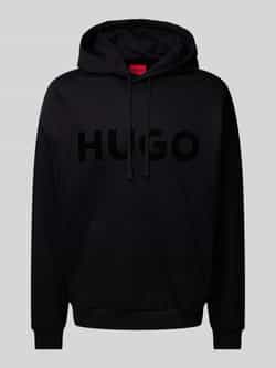 HUGO Hoodie met labelprint model 'Ditchle'