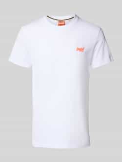 Superdry T-shirt met labelstitching