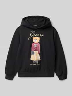 Guess Oversized hoodie met logostitching model 'Active'