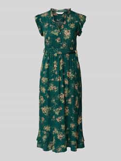 Apricot Midi-jurk van viscose met strikceintuur
