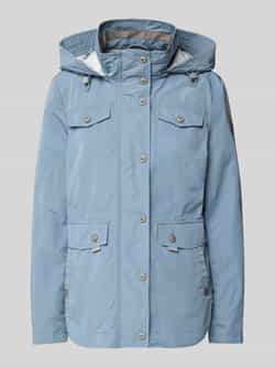 Gil Bret Zomerjas met capuchon en ruitdetails Blue Dames