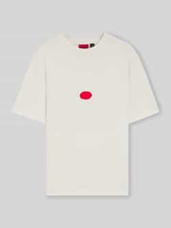 HUGO Relaxed fit T-shirt van katoenjersey model 'DIVIS'