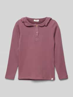 LIL' ATELIER Meisjes Tops & T-shirts Nmfthoro Hou Ls Slim Top Lil Aubergine