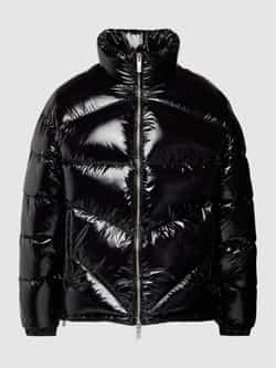 Armani Exchange Donsjack met tweewegritssluiting model 'Glossy Puffer'