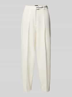 CAMBIO Loose fit bandplooibroek met verkort model 'ELAINE'