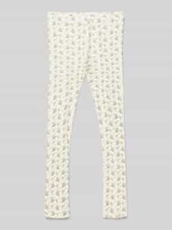 Lil Atelier Slim fit legging met fijnrib