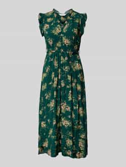 Apricot Midi-jurk van viscose met strikceintuur