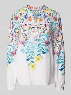 Herzensangelegenheit Regular fit zijden blouse met tuniekkraag