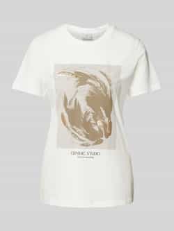 Kaffe T-shirt met statementprint model 'polly'