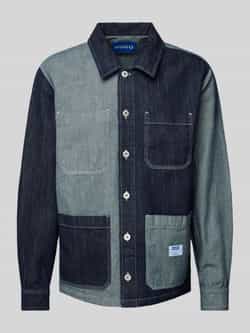Hugo Blue Regular fit jeansoverhemd met kentkraag model 'Eberse'